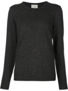 Le Kasha Cashmere Crew Neck Sweater, Women's, Size: Small, Black, Cashmere