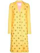 Carolina Herrera Embellished Coat - Yellow