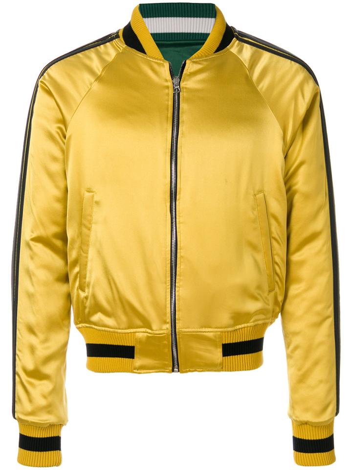 Amiri Zipped Bomber Jacket - Yellow & Orange