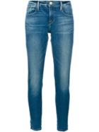 Frame Denim Le Garcon Slim Boyfriend Jeans, Women's, Size: 30, Blue, Cotton/polyester/spandex/elastane