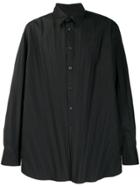 Valentino Pleated Shirt - Black