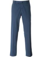 Incotex Slim Fit Trousers, Men's, Size: 46, Blue, Cotton/spandex/elastane