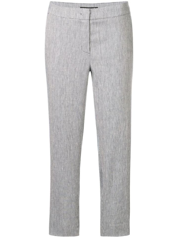 Luisa Cerano Slim Fit Cropped Trousers - Black