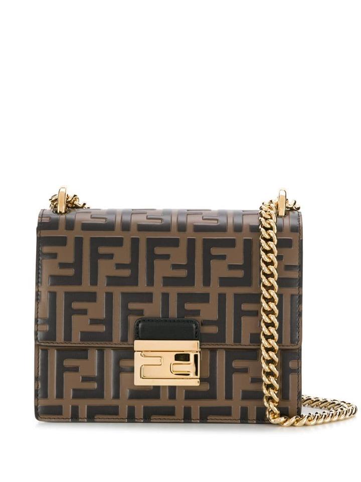 Fendi Kan U Small Shoulder Bag - Brown