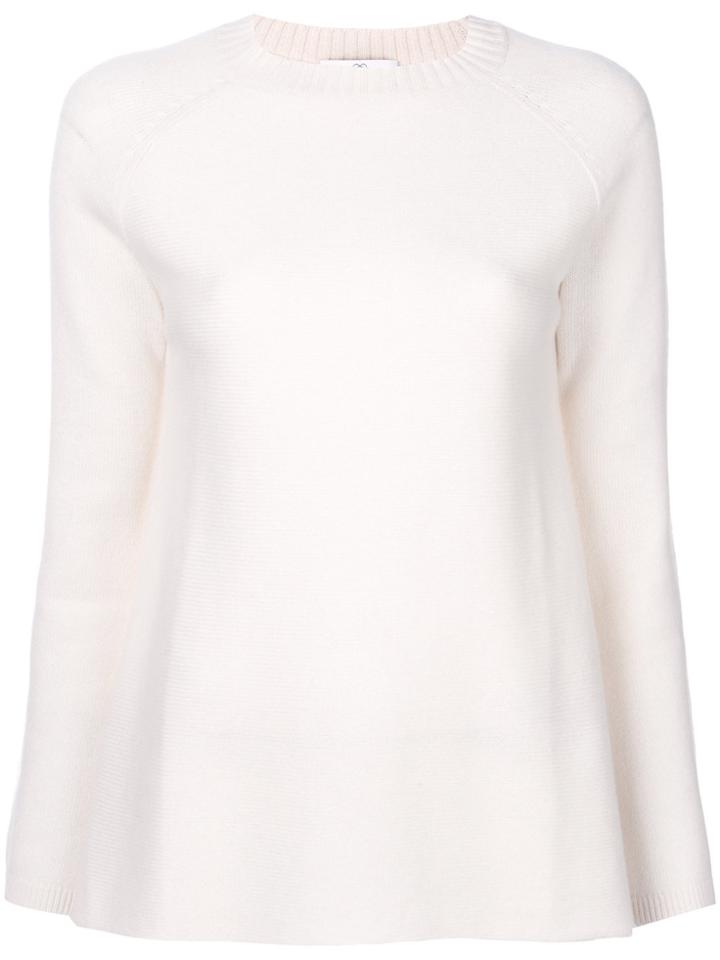 Allude Loose Fit Jumper - White