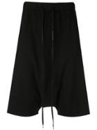 Army Of Me Dropped Crotch Shorts - Black