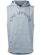 The Upside Logo Print Hoodie - Grey