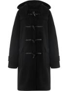 Mackintosh Black Wool Blend Duffle Coat