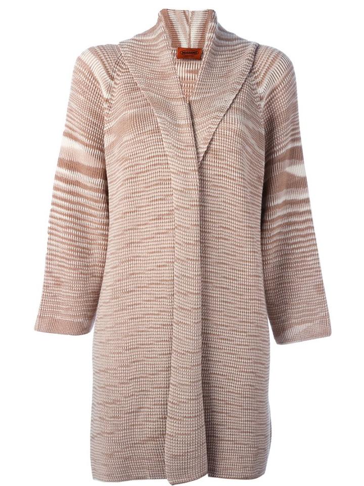 Missoni Open Mid Cardigan, Women's, Size: 44, Nude/neutrals, Wool