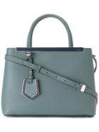 Fendi 2jours Tote, Women's, Green, Leather