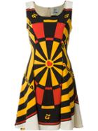 Moschino Vintage Dartboard Print Dress