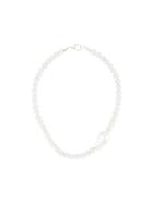 Magda Butrym Crystal Embellished Necklace - Silver