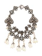 Katheleys Vintage Claire Deve French Couture Necklace - Silver