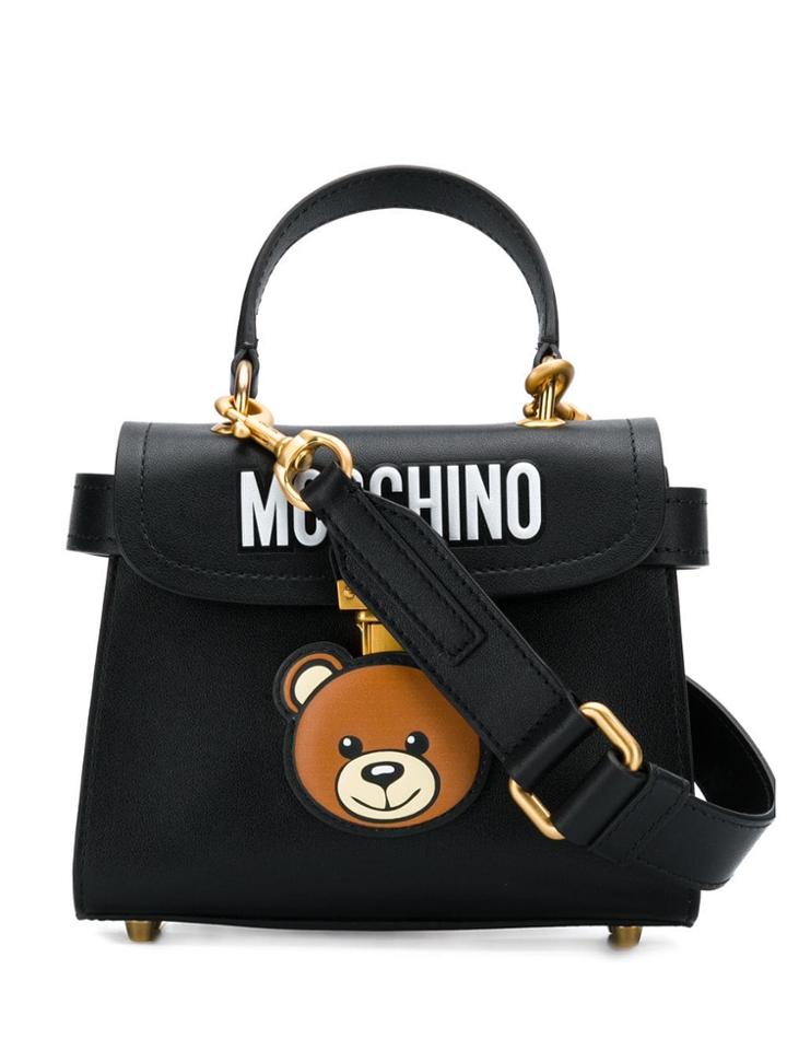 Moschino Teddy Bear Satchel - Black
