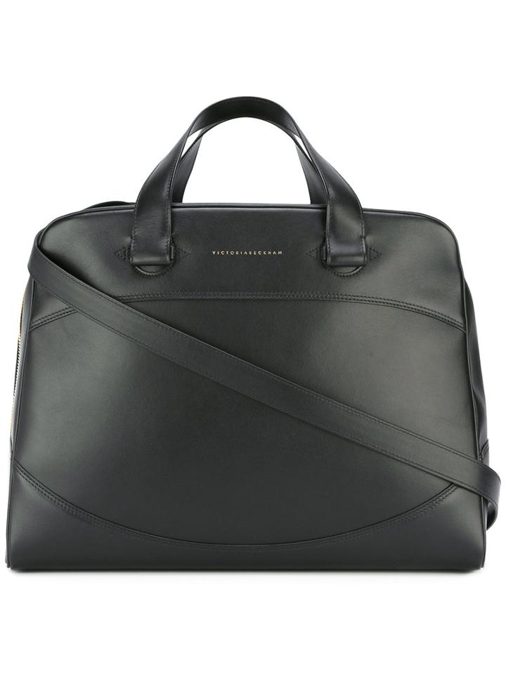 Victoria Beckham Friday Tote, Women's, Black, Calf Leather/cotton