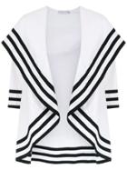 Mara Mac Wide Cut Out Coat - White