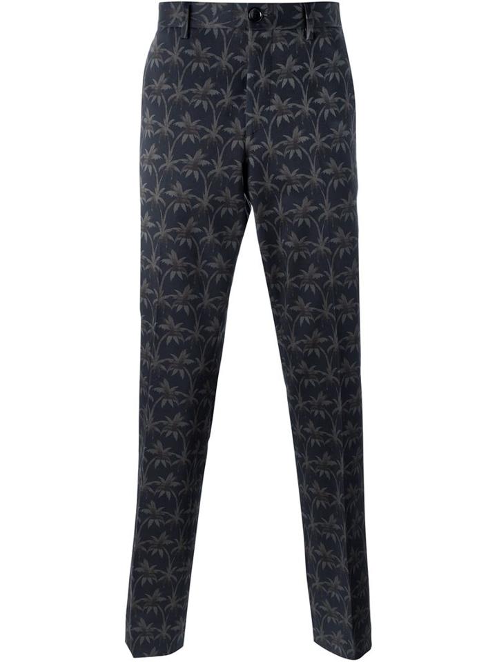 Ps Paul Smith Palm Tree Print Trousers