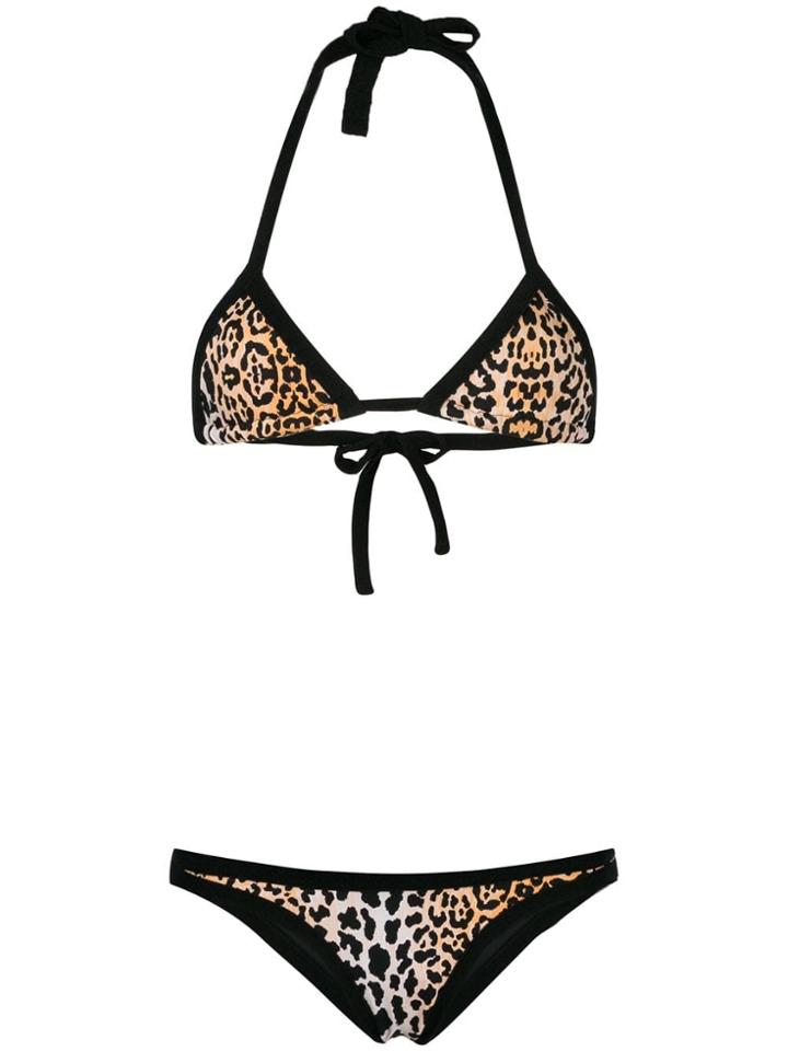 Reina Olga Piper Leopard Bikini Set - Brown