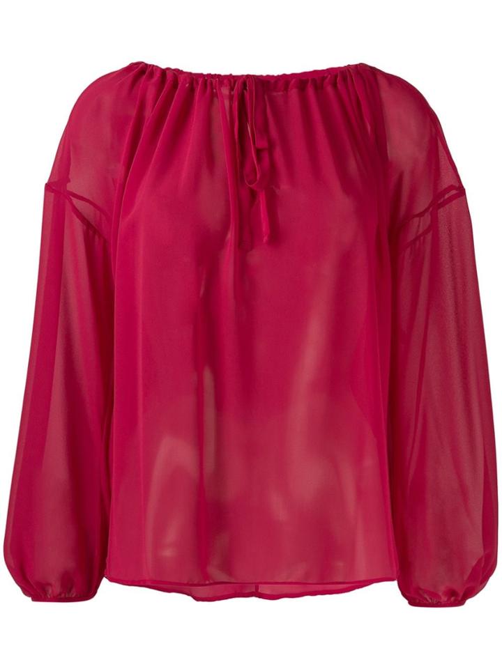 Semicouture Long-sleeve Flared Blouse
