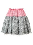 Jourden - Tulle Gathered Skirt - Women - Polyamide/polyester - 40, Red, Polyamide/polyester