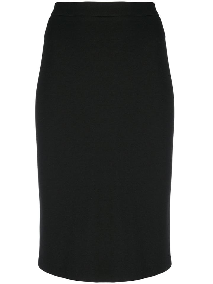 Theory Midi Pencil Skirt - Black