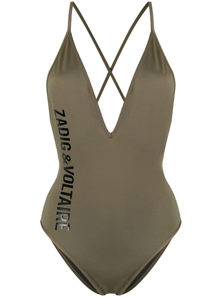 Zadig & Voltaire Logo Swimsuit - Green