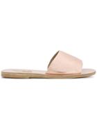 Ancient Greek Sandals Metallic Slider Sandals