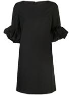 Paule Ka Ruffled Sleeve Dress - Black