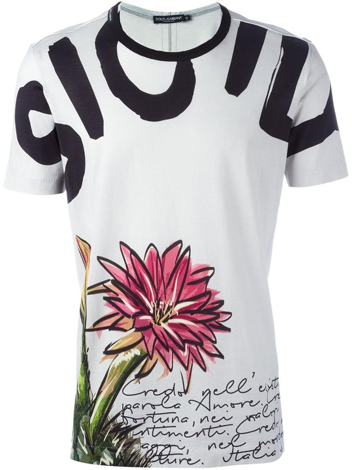 Dolce & Gabbana Floral Print T-shirt