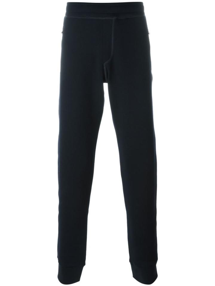 Lanvin Gathered Ankle Track Pants, Men's, Size: Xl, Blue, Polyamide/virgin Wool