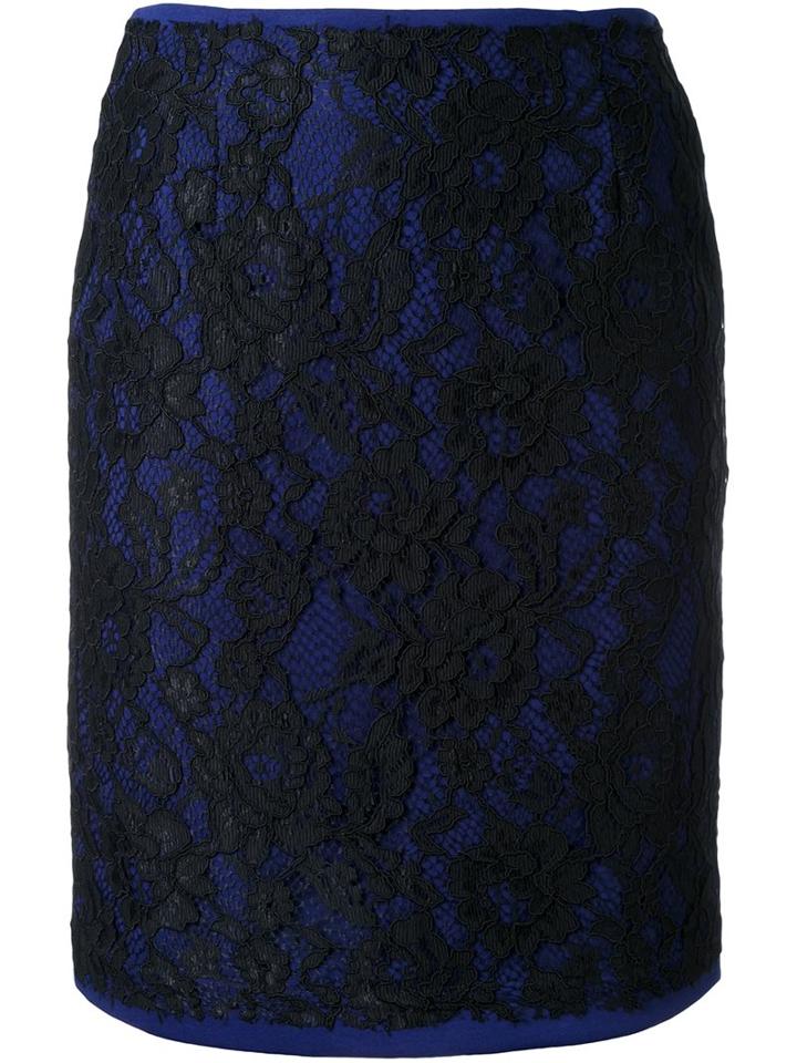 Guild Prime Lace Straight Skirt, Women's, Size: 34, Black, Rayon