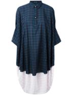 Sofie D'hoore - 'donut' Checked Dress - Women - Cotton - 38, Blue, Cotton