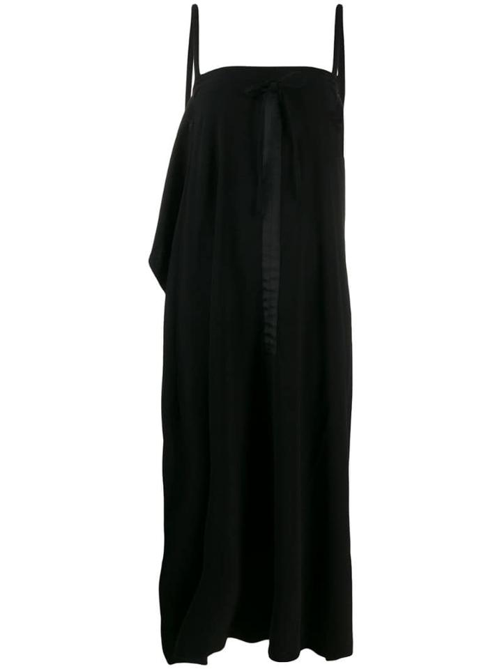 Mcq Alexander Mcqueen Draped Sleeveless Dress - Black