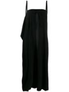 Mcq Alexander Mcqueen Draped Sleeveless Dress - Black