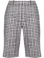 Michael Kors Collection Check Bermuda Shorts - Black
