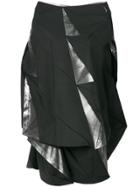 Issey Miyake Off The Shoulder Origami Dress - Black