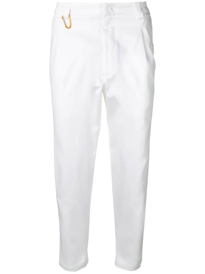 Low Brand Cropped Straight-leg Trousers - White