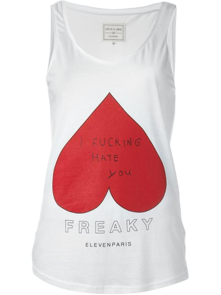 Eleven Paris Heart Upsidedown Print T-shirt