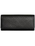 Burberry Perforated Logo Leather Continental Wallet - Black