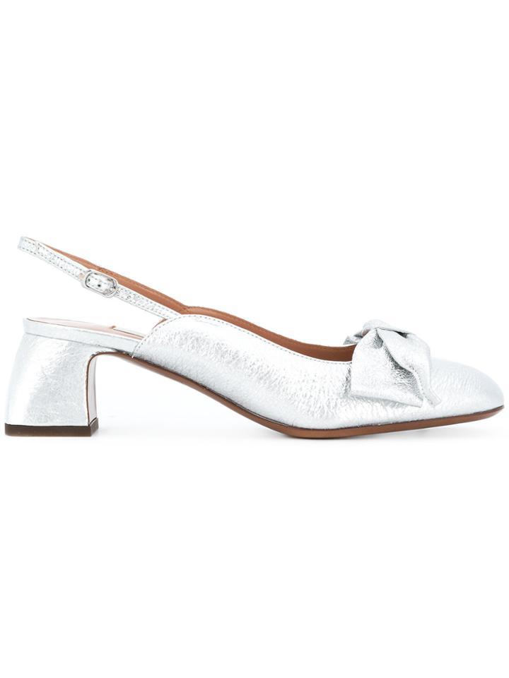 L'autre Chose Slingback Sandals - Metallic