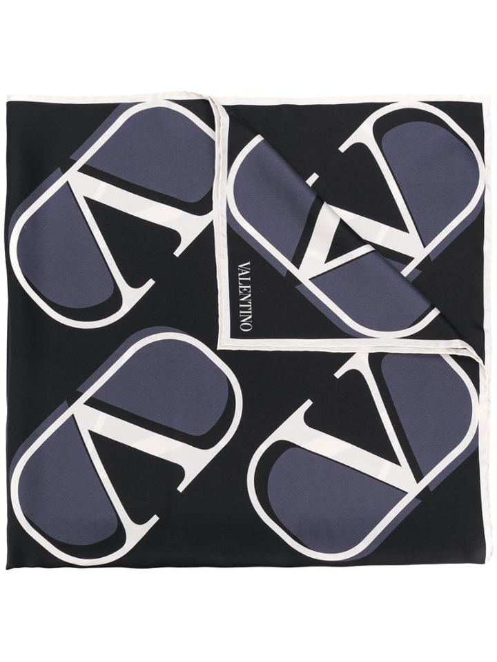 Valentino Vlogo Scarf - Black