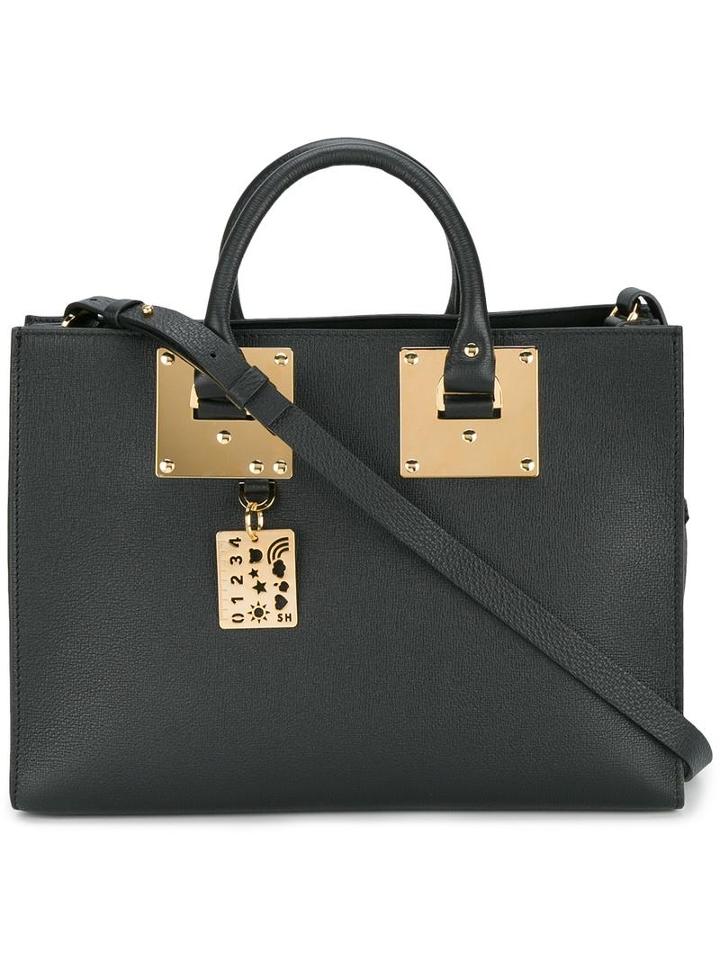 Sophie Hulme 'albion' Tote, Women's, Black, Calf Leather/cotton