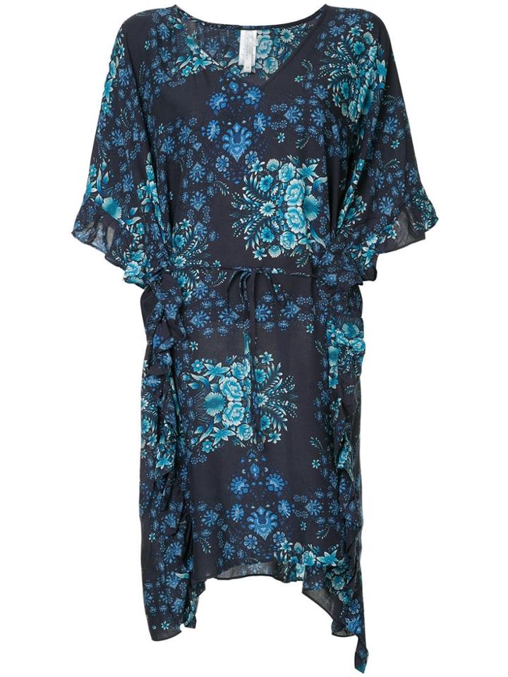 Seafolly Sunflower Ruffle Kaftan - Blue