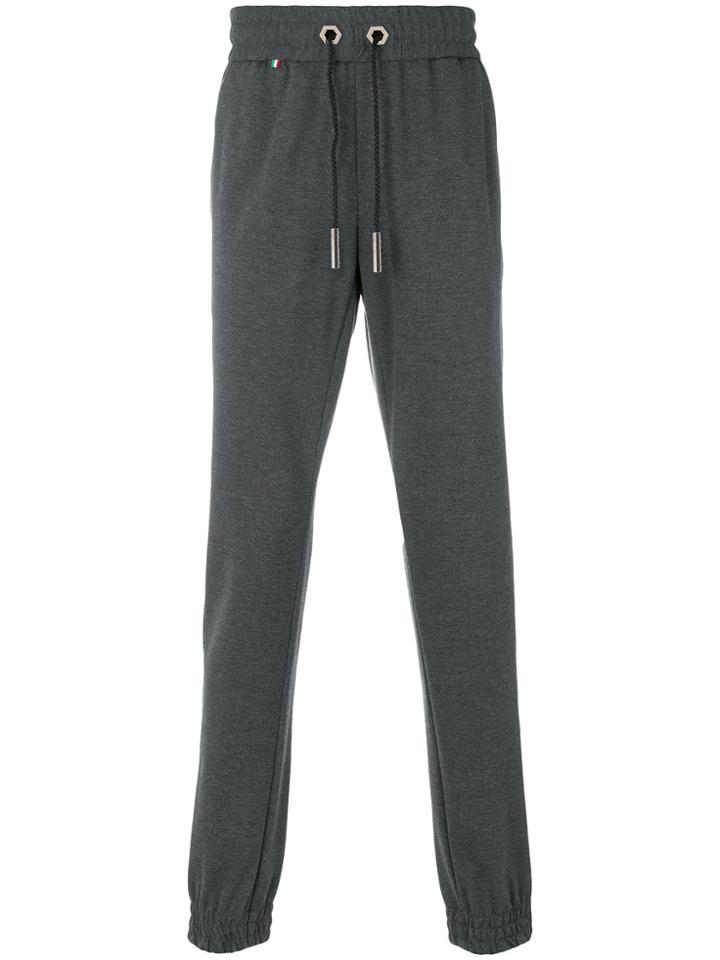 Philipp Plein Stripe Detail Track Pants - Grey