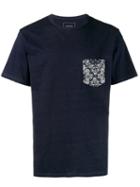 Sophnet. - Bandana Print Pocket T-shirt - Men - Cotton - L, Blue, Cotton