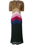 Marco De Vincenzo Colour Block Lurex Dress - Multicolour