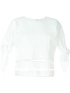 Msgm Knotted Sleeve Top