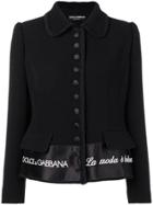Dolce & Gabbana 'la Moda È Bellezza' Blazer - Black