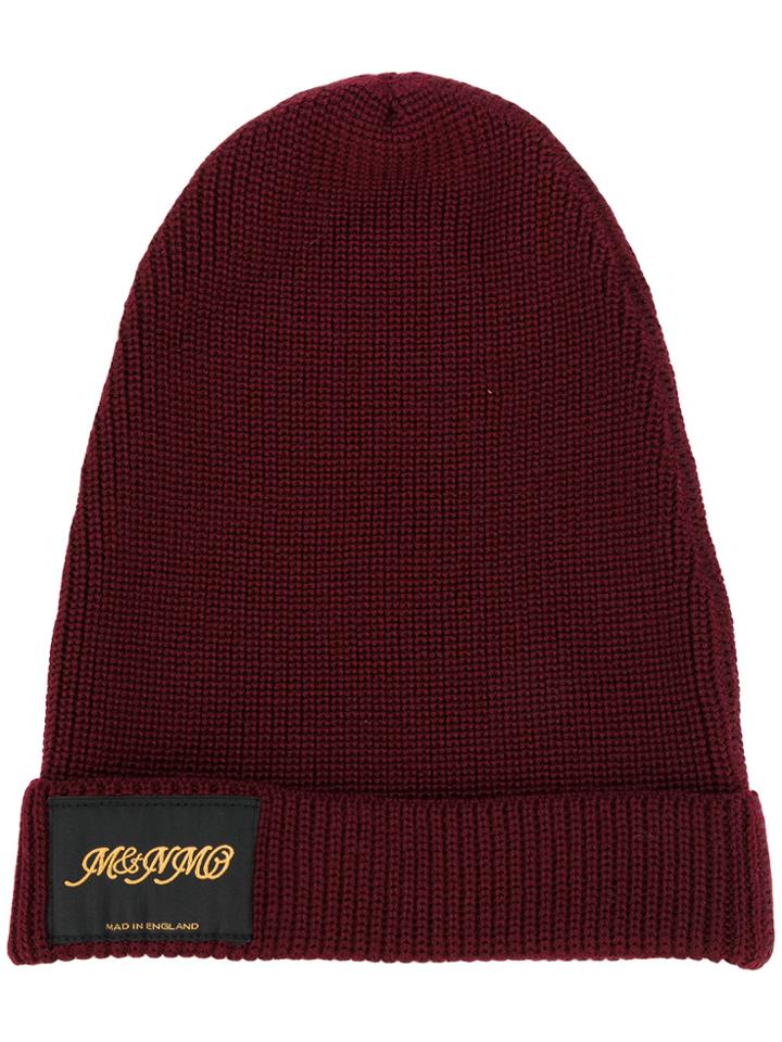 Stella Mccartney Classic Knitted Beanie Hat - Pink & Purple