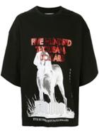 Yoshiokubo Oversized Greyhound T-shirt - Black